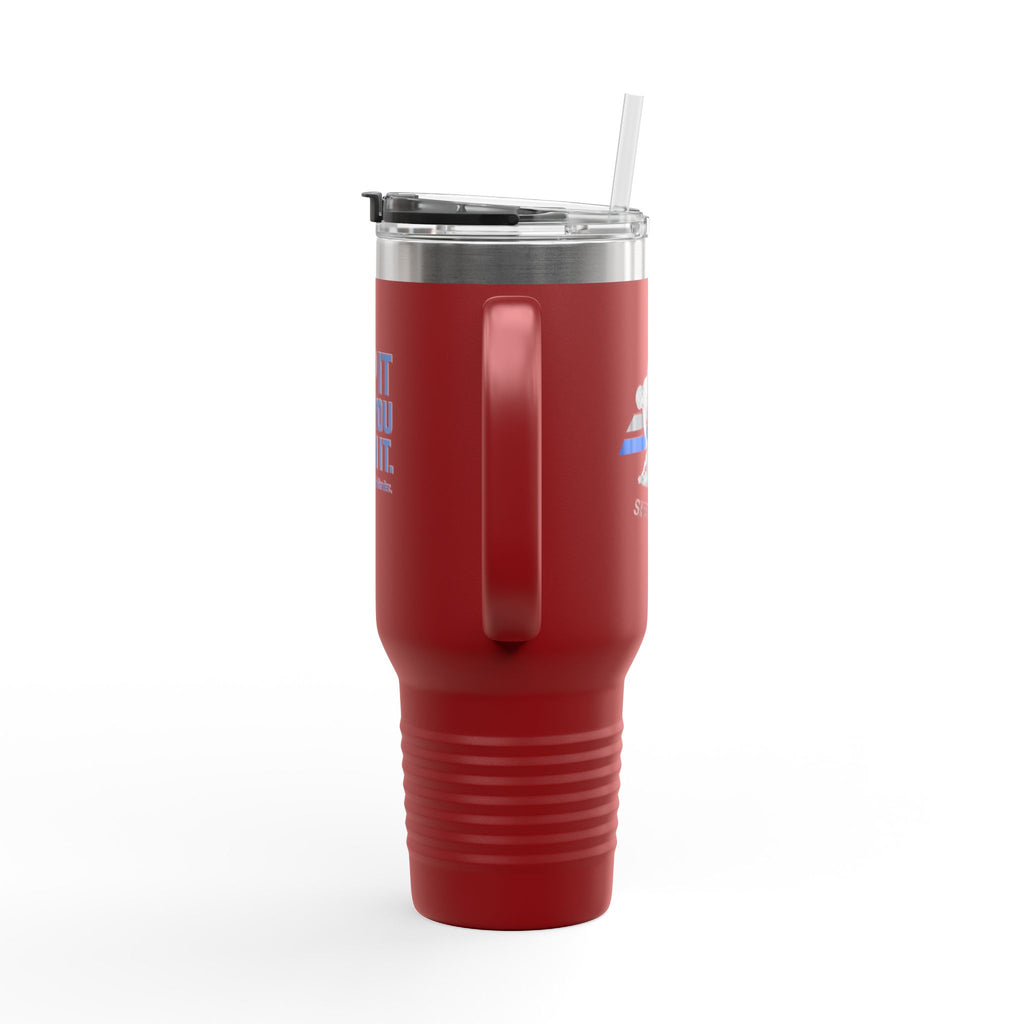 40oz Insulated Travel Mug — "Clip It Like You Mean It" Stainless Steel Tumbler
