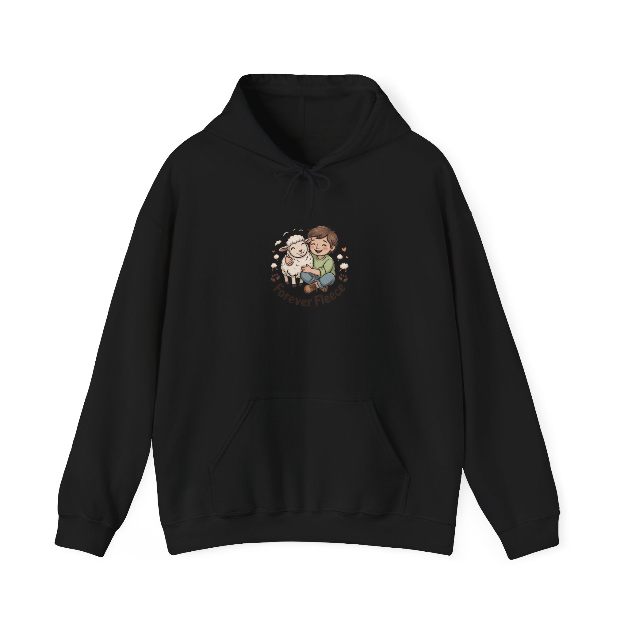 Forever Fleece Senior Sheep Hoodie | matching dog human shirt, paw prints