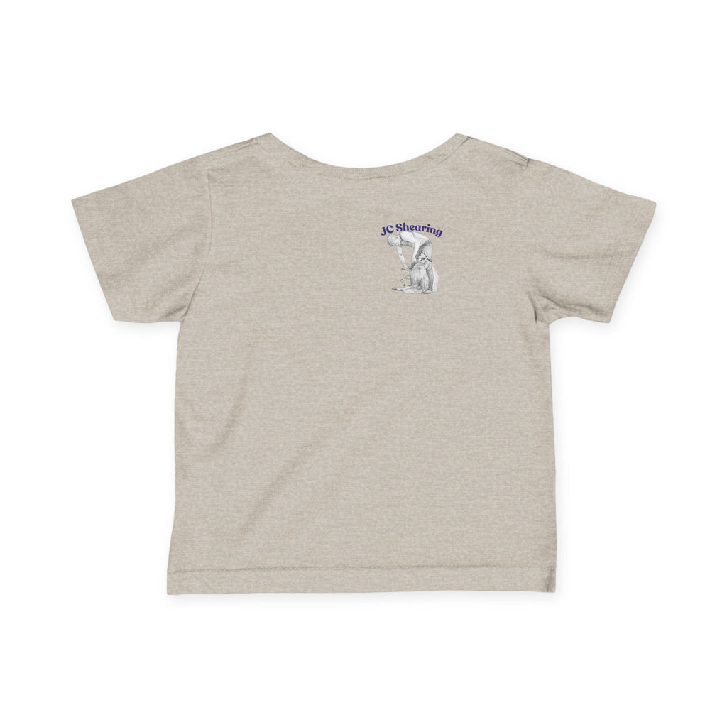 Infant Tee — Cute Farm Tractor with Dog & Sheep Baby Shirt