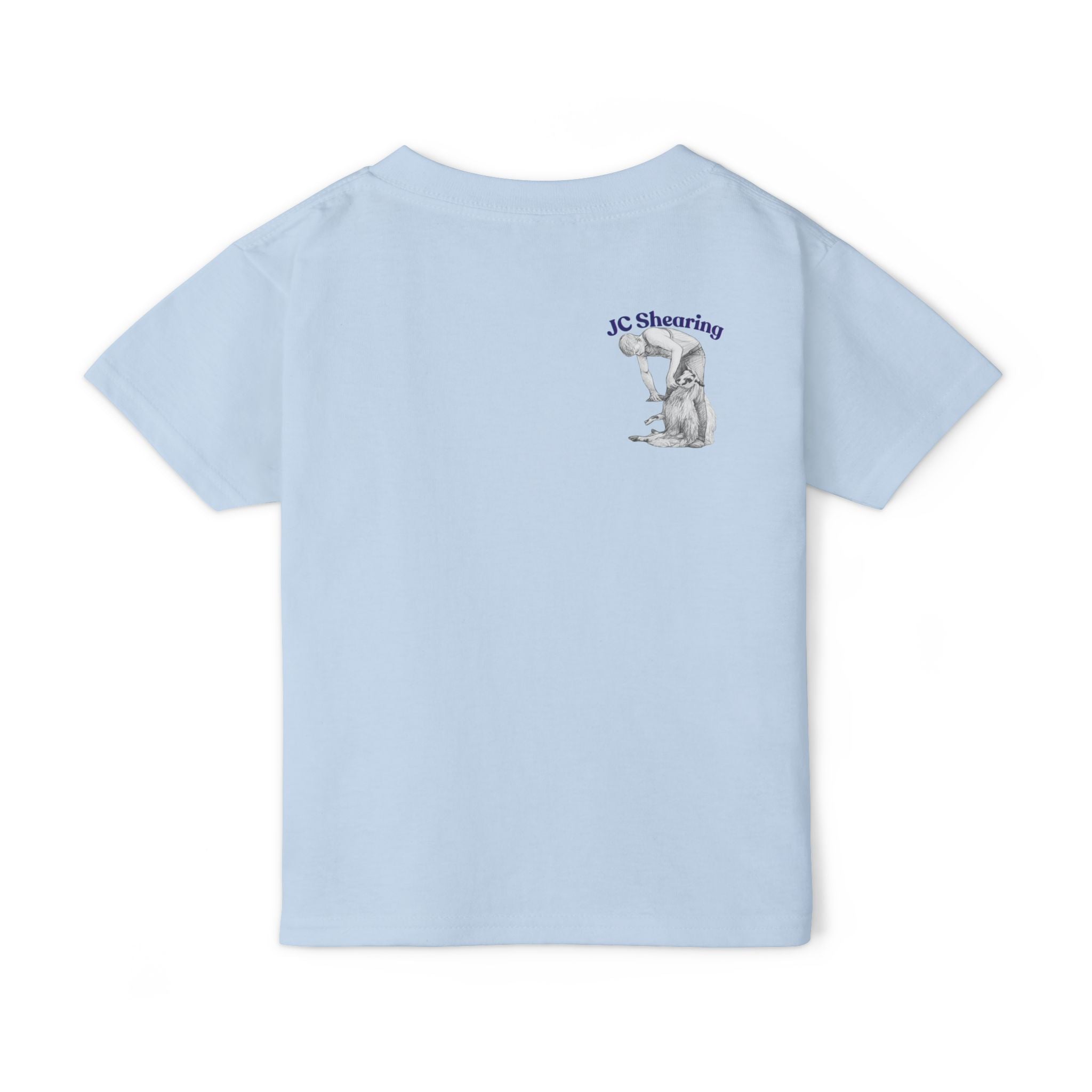 Say Hi to Perky Toddler T-Shirt — Cute Pastel Sheep & Border Collie Kids Tee