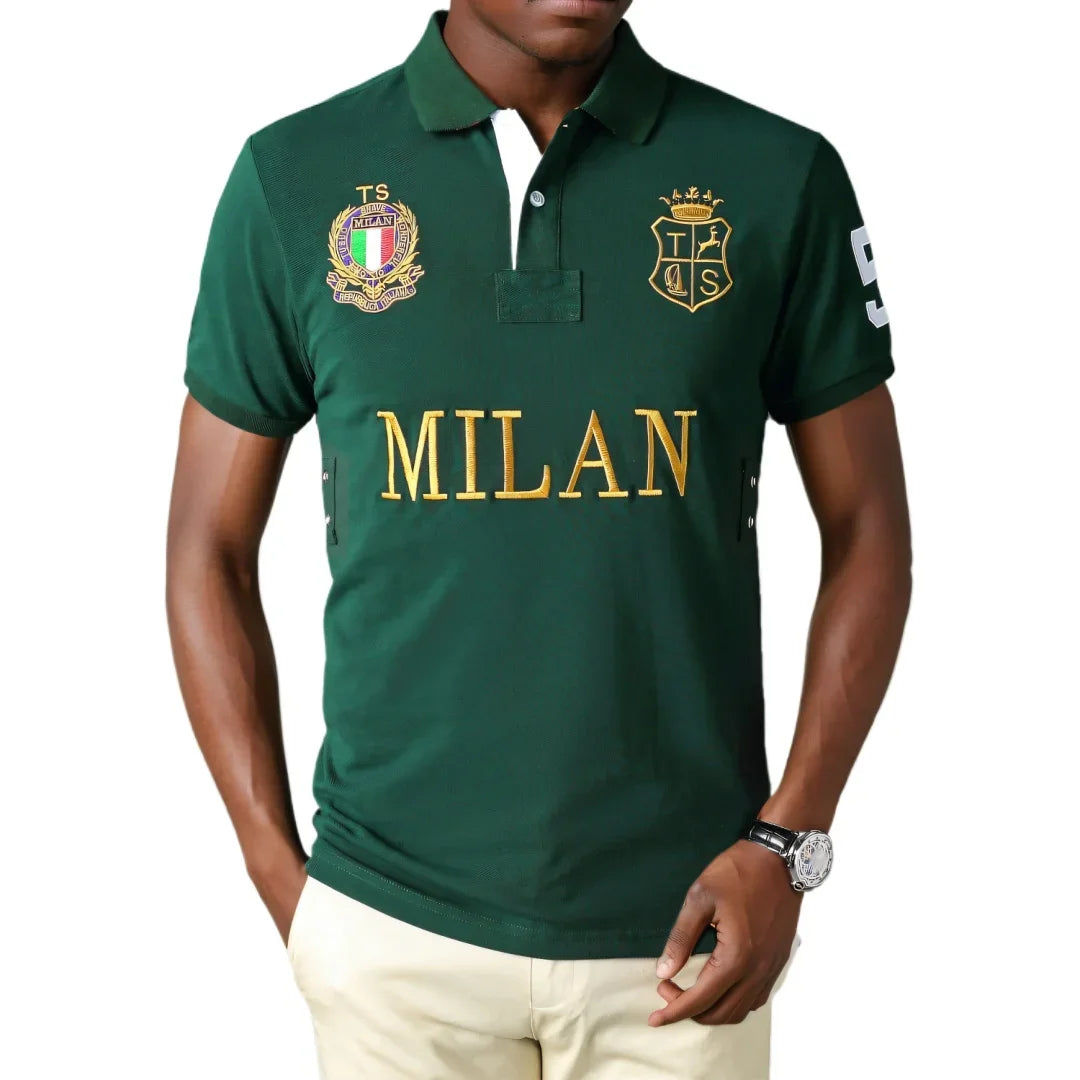 Classic Tokyo Men's Polo Shirt Handsome Good Quality Cotton Short Sleeve Golf Collar Tee Shirts Japan Style Male Clothing