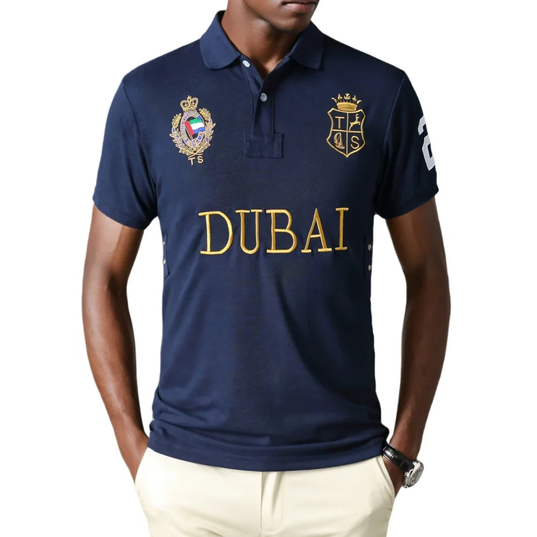 Classic Tokyo Men's Polo Shirt Handsome Good Quality Cotton Short Sleeve Golf Collar Tee Shirts Japan Style Male Clothing